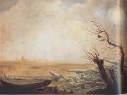 Carl Gustav Carus Boat Trapped in Blocks of Ice (mk10) oil